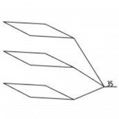 Glass shelf, glass rack