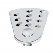 Stainless steel grater with large holes