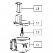 Plastic bowl push button (mark 15)
