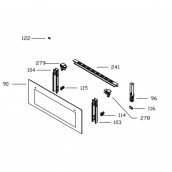 Glass fixing left (mark 279)