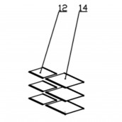 Glass shelf, glass rack