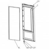 Grey door gasket (reference 8)