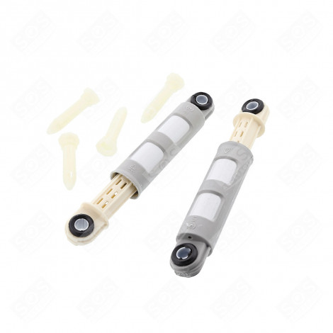 LOT OF 2 DAMPERS + 4 ORIGINAL CLIPS WASHING MACHINES - 4055013181