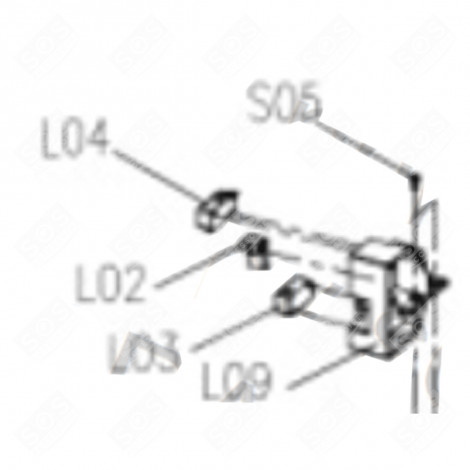 LEFT DOOR SAFETY (MARK L09) GAS / ELECTRIC OVENS - CU000257