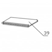 Glass shelf, freezer shelf