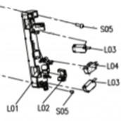 Microswitch support (reference l01)
