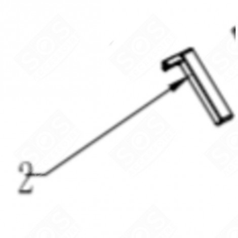 GLASS HOLDER LEFT GAS / ELECTRIC OVENS - CU004857