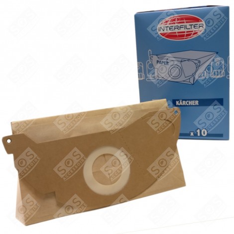 BOX OF 10 MICROFIBRE BAGS VACUUM CLEANER  - 35601521