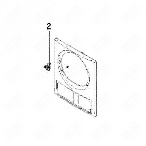 DOOR LATCH, CLOSURE, LOCK (POSITION 2) TUMBLE DRYER - 534C37