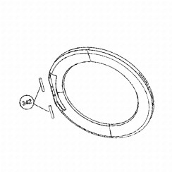 Handle shaft axis (mark 342)