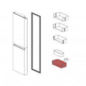 Lower balcony (reference 241C) 413X203X106 mm