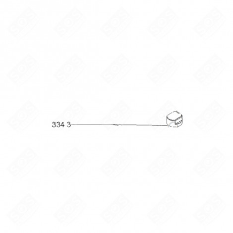 ORIGINAL BUTTON (REFERENCE 3343) ELECTRIC / GAS HOBS - 481010511048