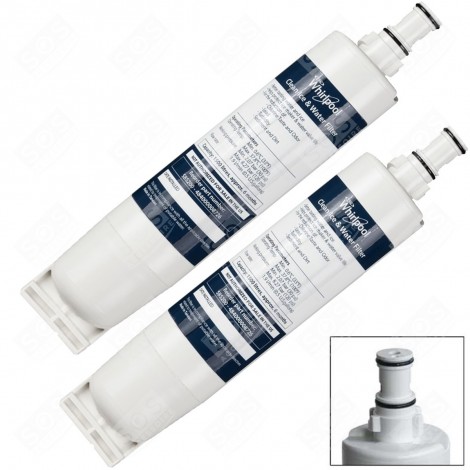 SET OF 2 WATER FILTER CARTRIDGES SBS002 REFRIGERATOR, FREEZER - SBS002X2