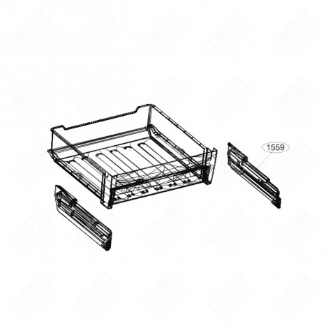 BIOFRESH DRAWER RAIL RIGHT (MARK 1559) REFRIGERATOR, FREEZER - 4873530100