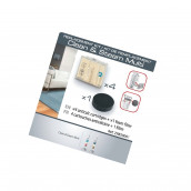 4 limescale filter cartridges with 1 filter