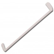 Front trim for glass shelf