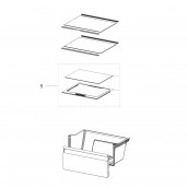 Original complete lower shelf (part 5) 498X410 mm