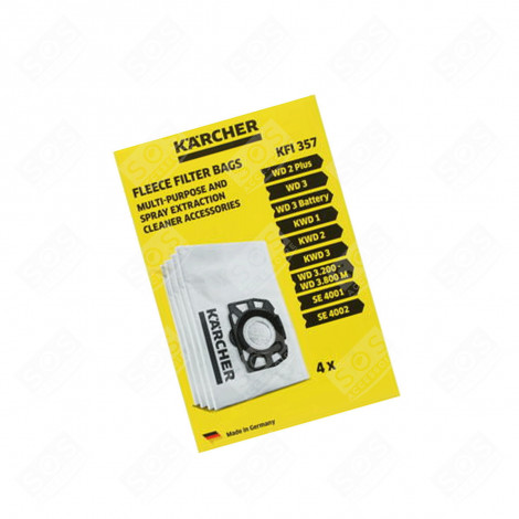 4 DUST BAGS ORIGINAL VACUUM CLEANER  - 28633140, 69591300