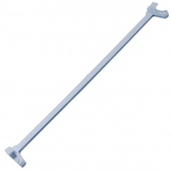 Rear trim for glass shelf