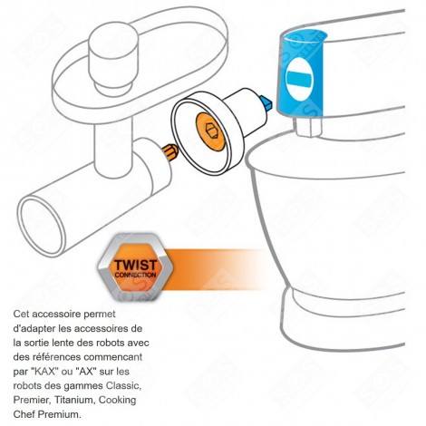 FOOD PROCESSOR ADAPTOR - KAT001ME FOOD PROCESSOR - AW20011006
