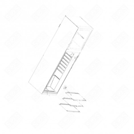 SHELF, RACK (REFERENCE 34) REFRIGERATOR, FREEZER - 37896