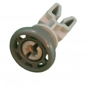 Wheels of upper basket