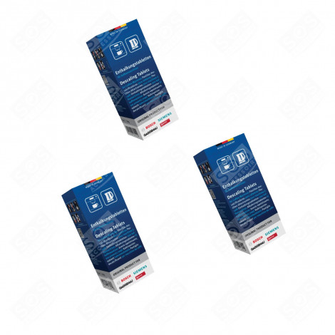 PACK OF 3 BOXES OF 6 ORIGINAL TASSIMO DESCALING TABLETS COFFEE MAKER, ESPRESSO - 00311864, 00311556