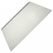 Glass shelf with trim