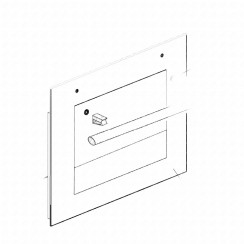 Original outer door glass