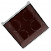 Induction glass plate