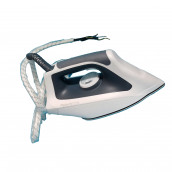 Complete gray steam iron