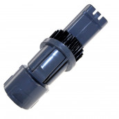 Small brush, round attachment with retractable bristles for furniture