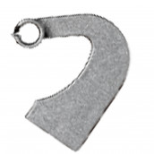 Hinge cover top silver