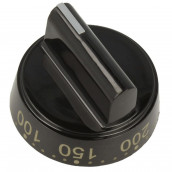 Black thermostat knob