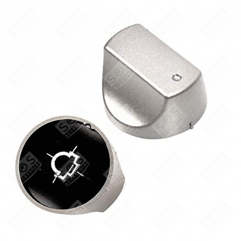 SET OF 2 ORIGINAL STAINLESS STEEL KNOBS GAS / ELECTRIC OVENS - C00298879