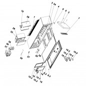 Freezer flap (mark no. 15)