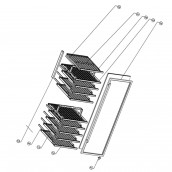 Shelf, presentation rack (reference no. 39)