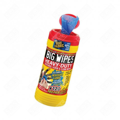 BOX OF 120 HIGH PERFORMANCE WIPES BIG WIPES ACCESSORIES AND MAINTENANCE  - BIG WIPES