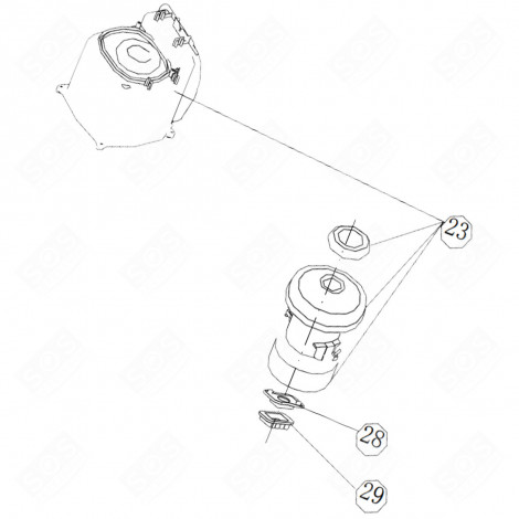 ORIGINAL MOTOR (MARK 23) VACUUM CLEANER  - 4055189627