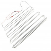 Defrost heating element on evaporator