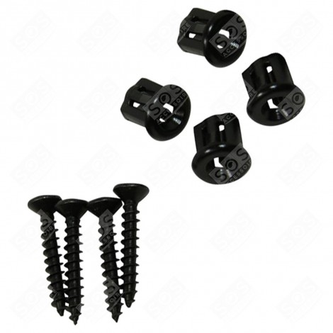 KIT OF 4 SCREWS + SOCKETS FOR FRONT PANEL GAS / ELECTRIC OVENS - 50293036005