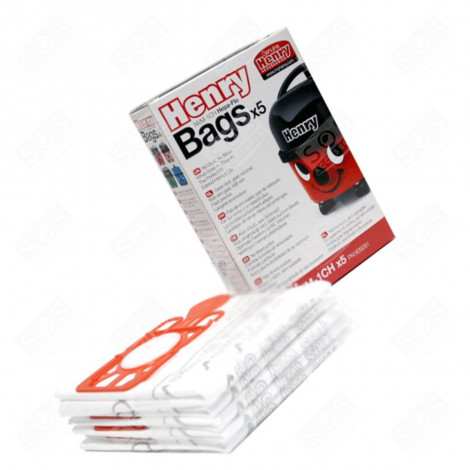 ORIGINAL BOX OF 5 BAGS VACUUM CLEANER  - NVM1CH, NVM-1CH