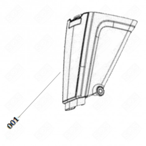 ORIGINAL BLUE DUST TANK (REF. NO. 001) HAND VACUUM CLEANER  - 140047084300