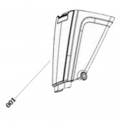 Original blue dust tank (ref. no. 001)