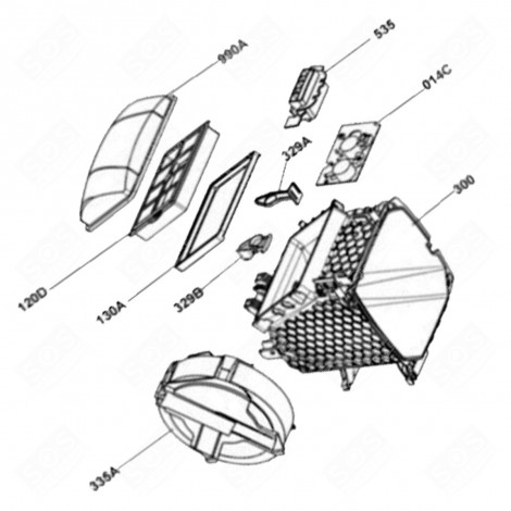 ORIGINAL BRAKE CALIPER (REFERENCE NO. 329B) VACUUM CLEANER  - 1181353010