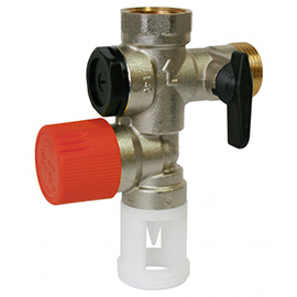 A leak on the hot water cylinder safety group