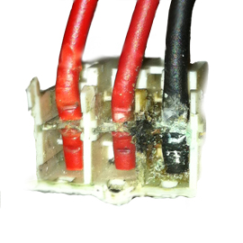 The wiring is damaged