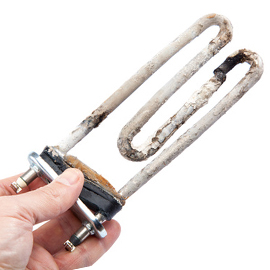 The heating element is damaged