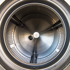 The drum is snagging or tearing the washing