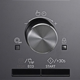 The turntable stop button has been pressed